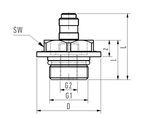 Bouchon pour le test de pression (red)