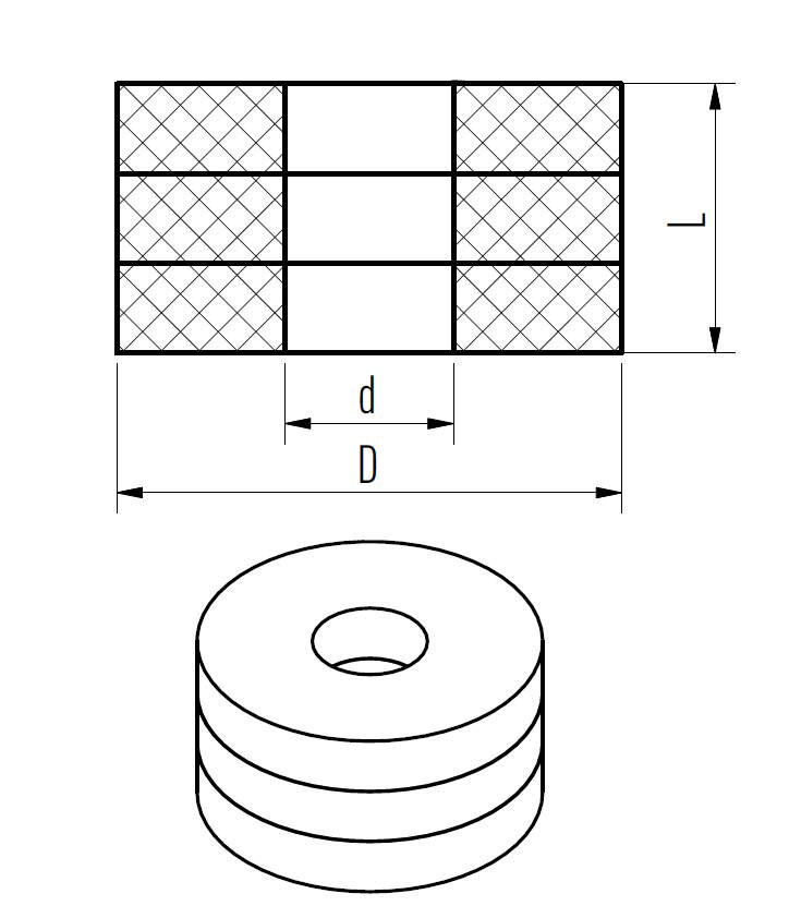 Bouchon temporaire pour plâtrage (red) - ø60 mm