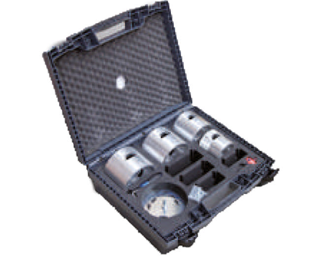 Ebavureur universel (ø 75–125 mm) - coffret