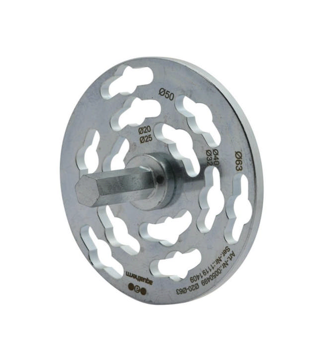 Dique d'adaptation pour ebavureur universel 