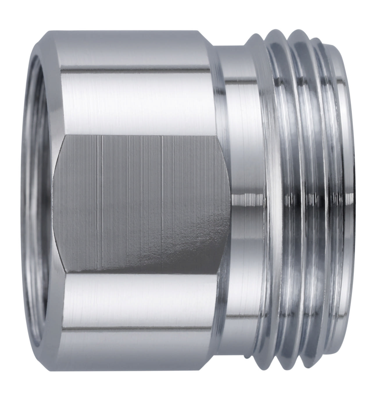 Réduction laiton chromé M22x1 x 3/4