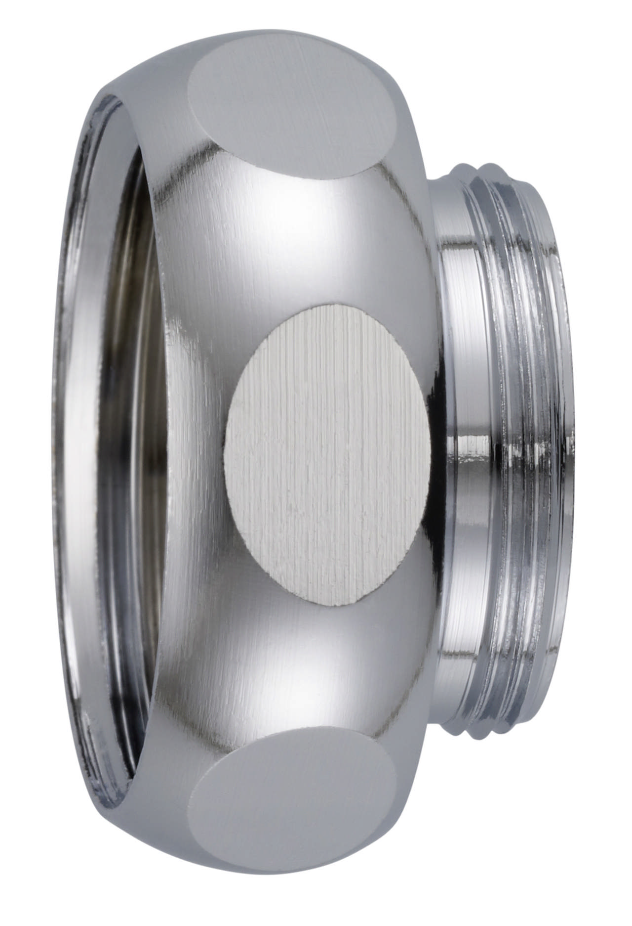 Verloopnippel Messing Chroom 3/4 - M22x1 (doos per 10 st)