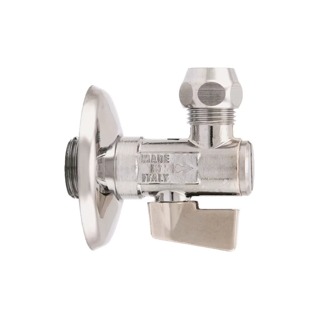 Robinet à boisseau sphérique sous lavabo avec écrou