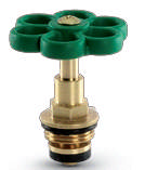 Tête robinet avec volant